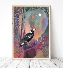 Load image into Gallery viewer, &quot;Magpie Moon&quot; print
